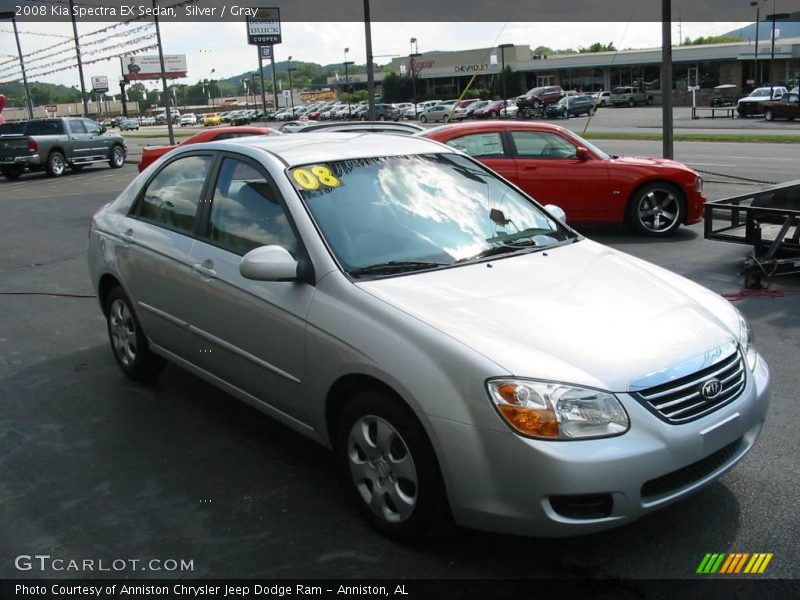 Silver / Gray 2008 Kia Spectra EX Sedan