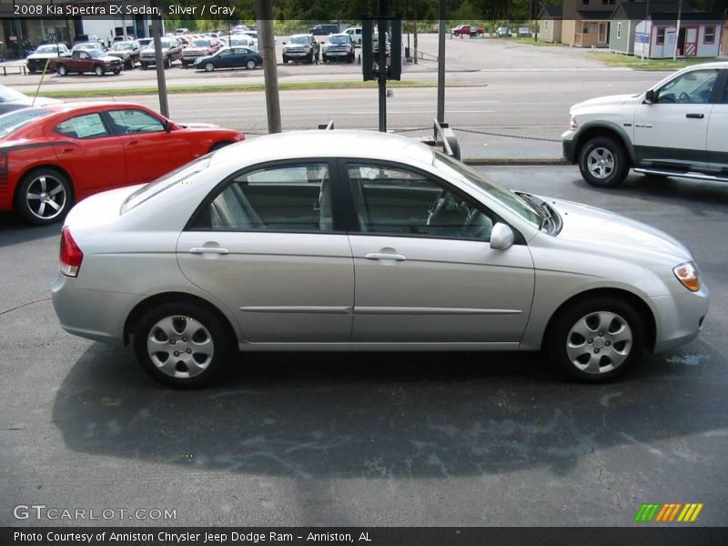 Silver / Gray 2008 Kia Spectra EX Sedan