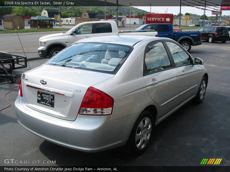 Silver / Gray 2008 Kia Spectra EX Sedan