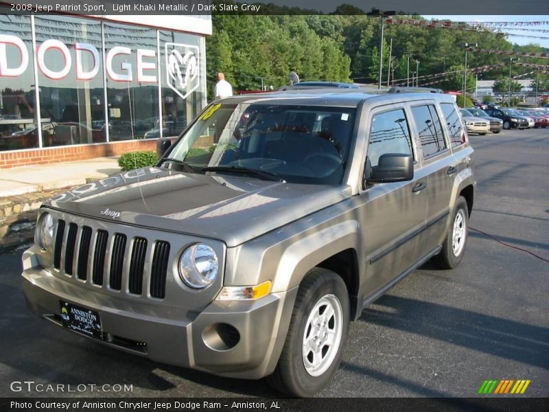 Light Khaki Metallic / Dark Slate Gray 2008 Jeep Patriot Sport