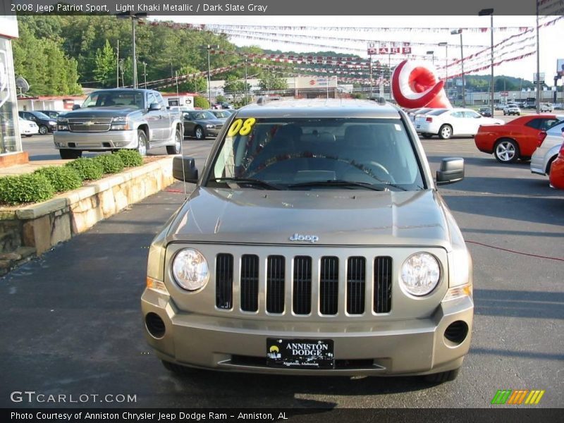 Light Khaki Metallic / Dark Slate Gray 2008 Jeep Patriot Sport