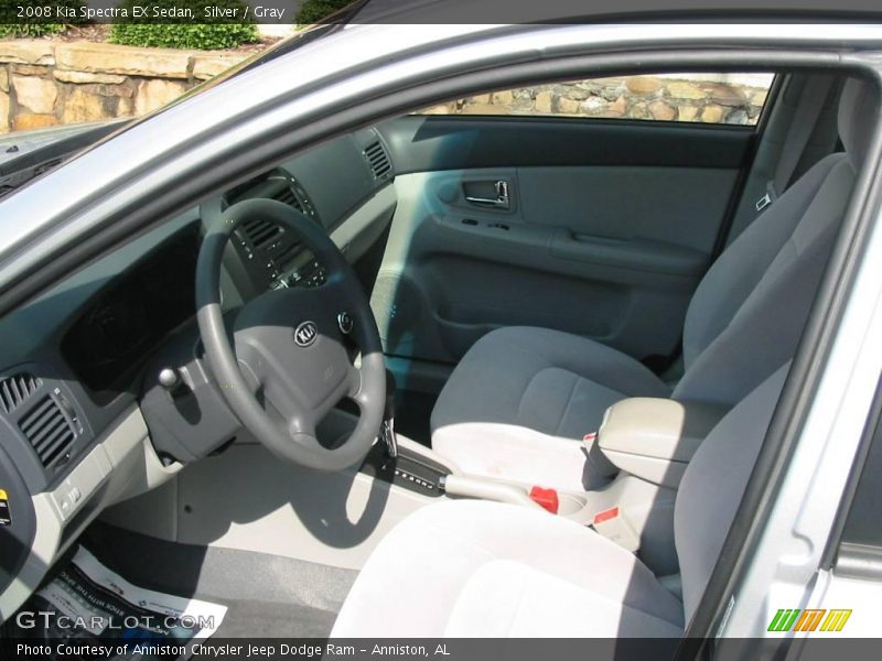 Silver / Gray 2008 Kia Spectra EX Sedan