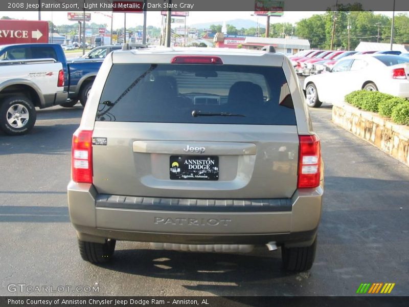 Light Khaki Metallic / Dark Slate Gray 2008 Jeep Patriot Sport