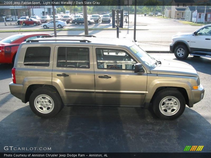 Light Khaki Metallic / Dark Slate Gray 2008 Jeep Patriot Sport
