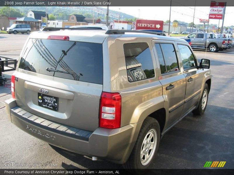 Light Khaki Metallic / Dark Slate Gray 2008 Jeep Patriot Sport
