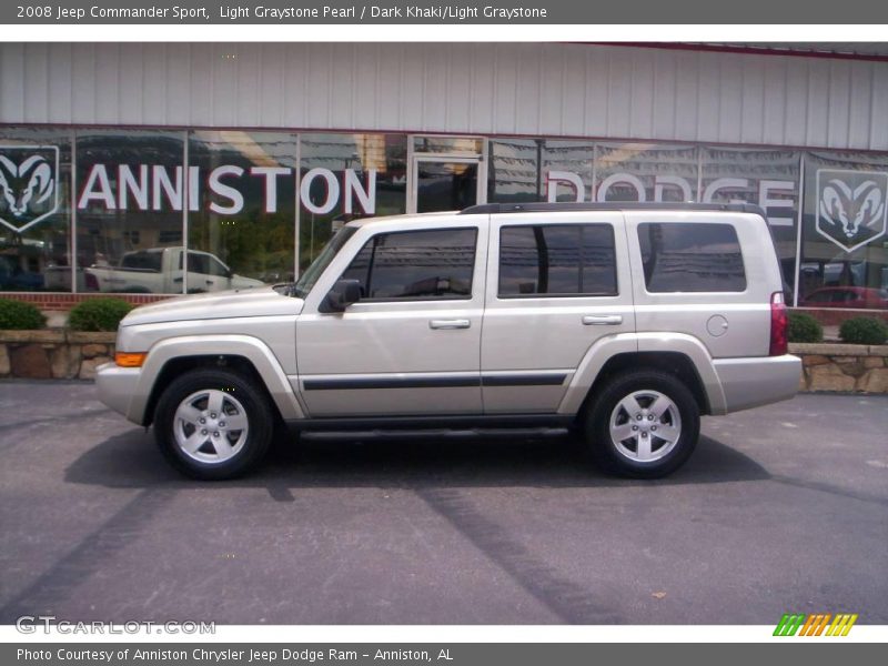 Light Graystone Pearl / Dark Khaki/Light Graystone 2008 Jeep Commander Sport