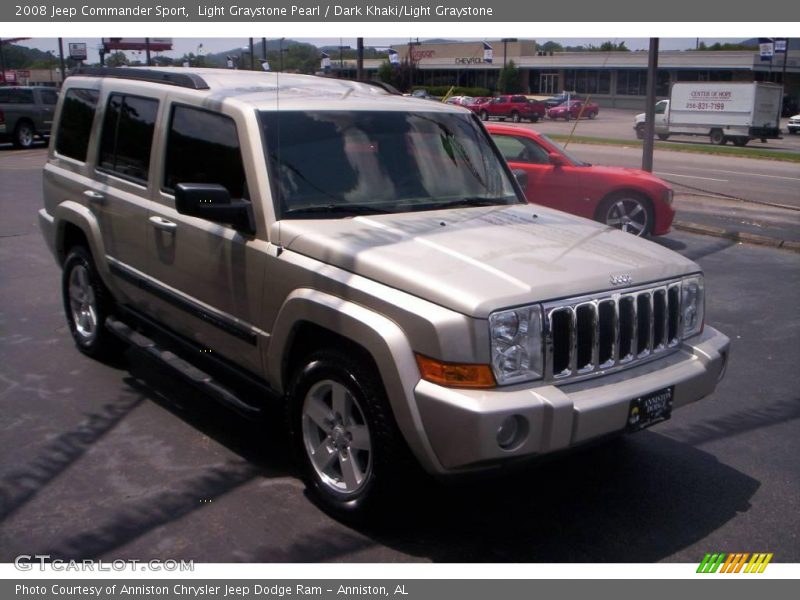 Light Graystone Pearl / Dark Khaki/Light Graystone 2008 Jeep Commander Sport
