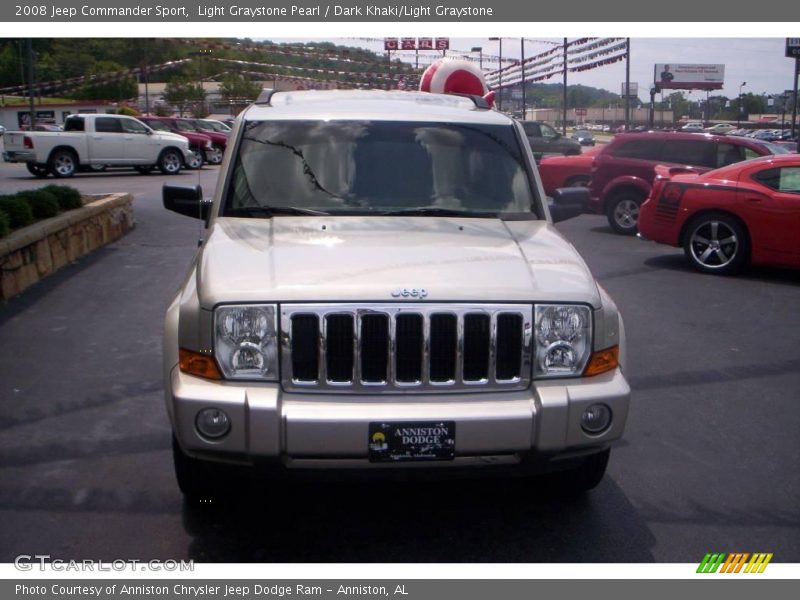 Light Graystone Pearl / Dark Khaki/Light Graystone 2008 Jeep Commander Sport