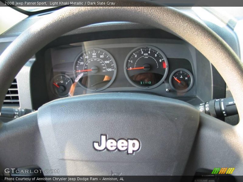 Light Khaki Metallic / Dark Slate Gray 2008 Jeep Patriot Sport