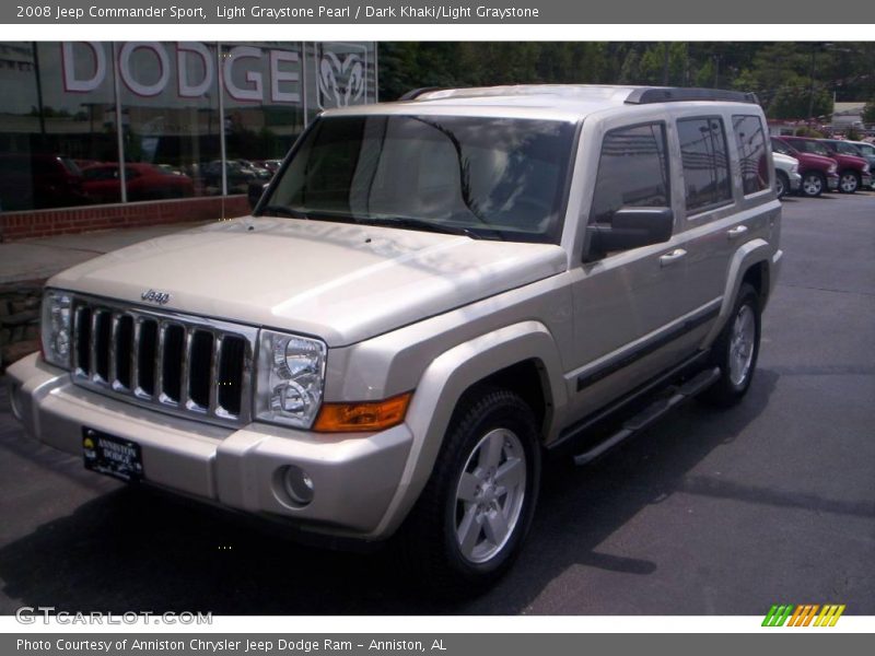 Light Graystone Pearl / Dark Khaki/Light Graystone 2008 Jeep Commander Sport