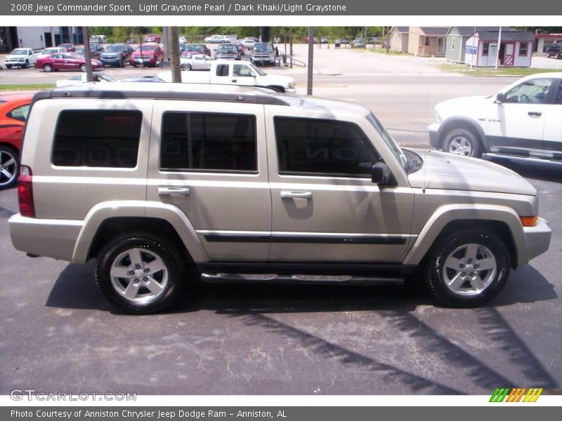 Light Graystone Pearl / Dark Khaki/Light Graystone 2008 Jeep Commander Sport