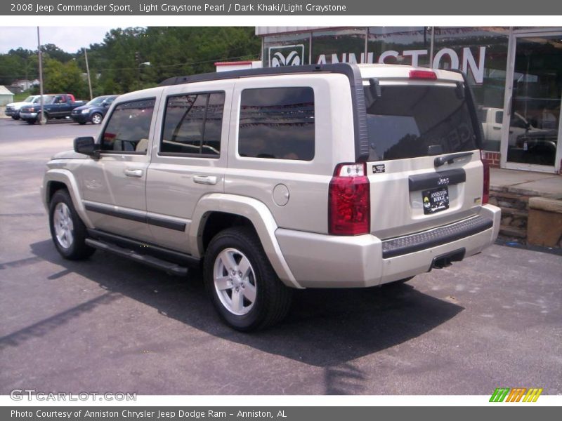 Light Graystone Pearl / Dark Khaki/Light Graystone 2008 Jeep Commander Sport