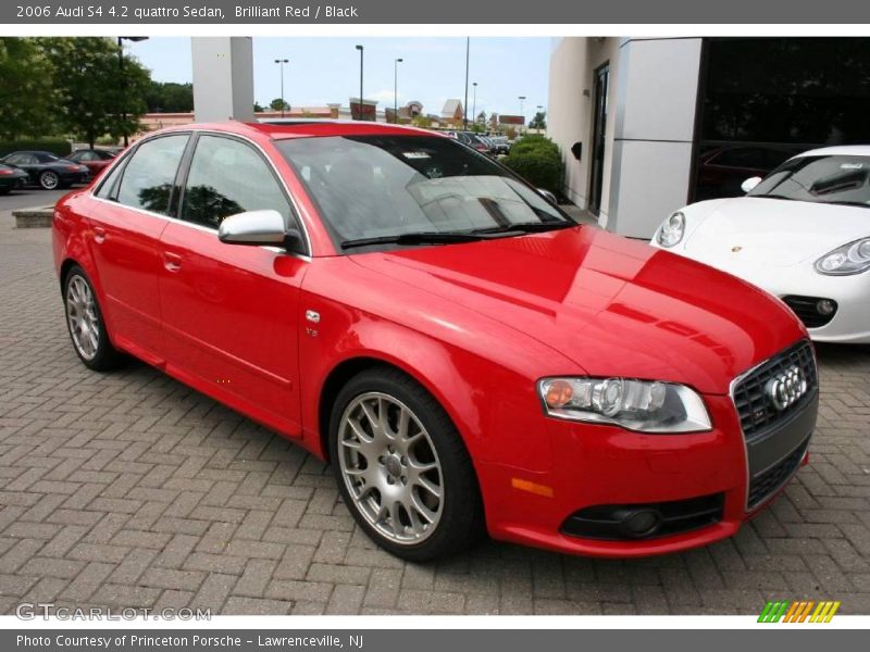 Brilliant Red / Black 2006 Audi S4 4.2 quattro Sedan