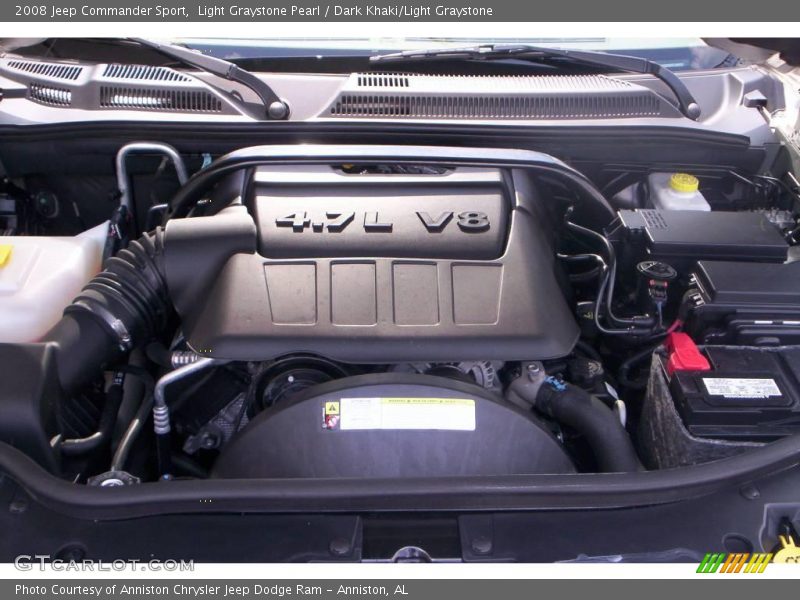 Light Graystone Pearl / Dark Khaki/Light Graystone 2008 Jeep Commander Sport