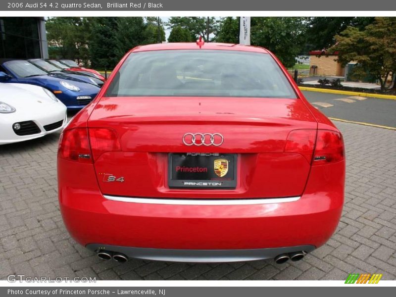 Brilliant Red / Black 2006 Audi S4 4.2 quattro Sedan