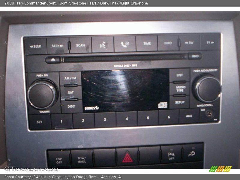 Light Graystone Pearl / Dark Khaki/Light Graystone 2008 Jeep Commander Sport