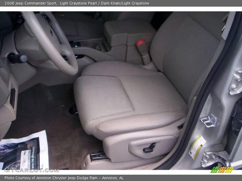 Light Graystone Pearl / Dark Khaki/Light Graystone 2008 Jeep Commander Sport