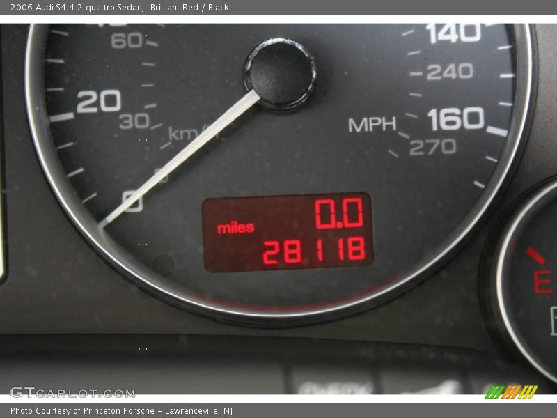 Brilliant Red / Black 2006 Audi S4 4.2 quattro Sedan