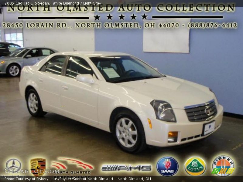 White Diamond / Light Gray 2005 Cadillac CTS Sedan