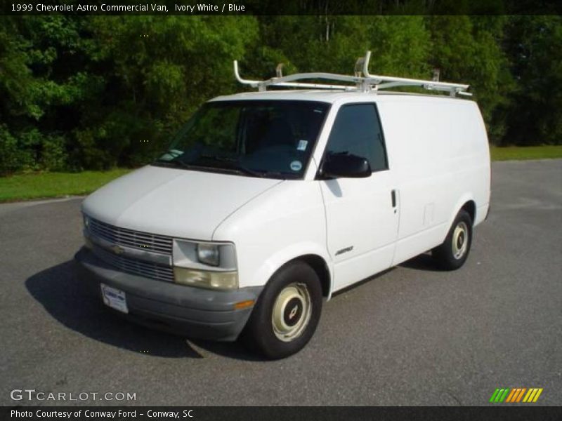Ivory White / Blue 1999 Chevrolet Astro Commercial Van