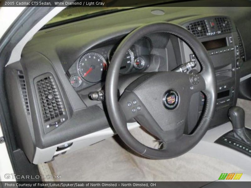 White Diamond / Light Gray 2005 Cadillac CTS Sedan