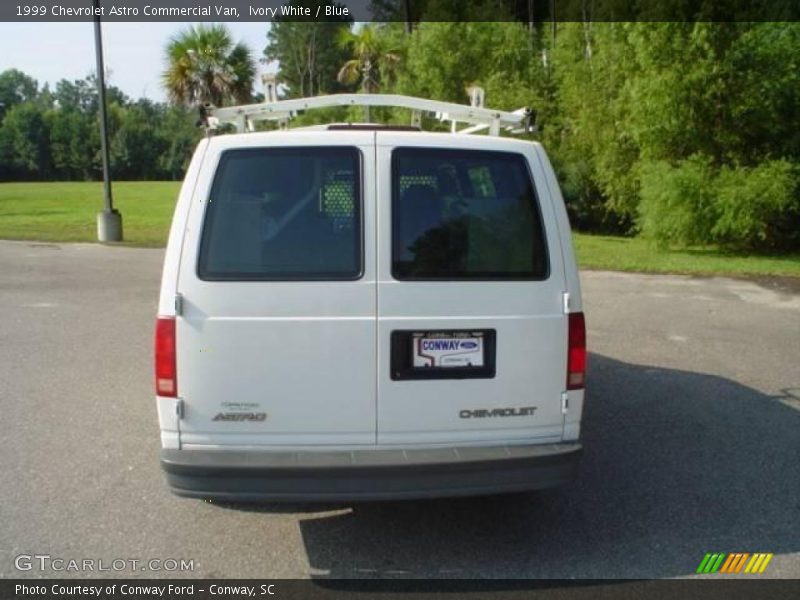 Ivory White / Blue 1999 Chevrolet Astro Commercial Van