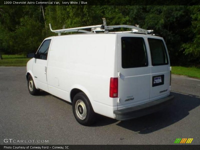 Ivory White / Blue 1999 Chevrolet Astro Commercial Van