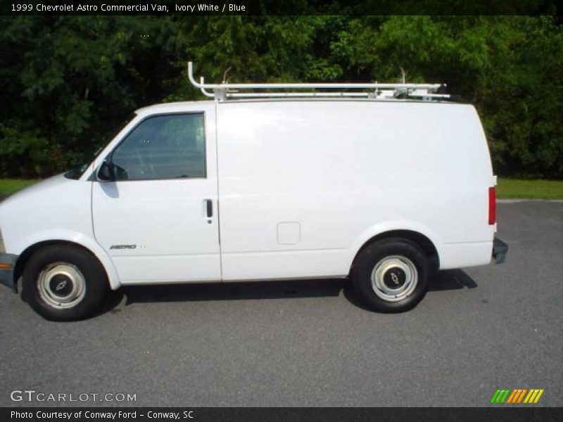 Ivory White / Blue 1999 Chevrolet Astro Commercial Van