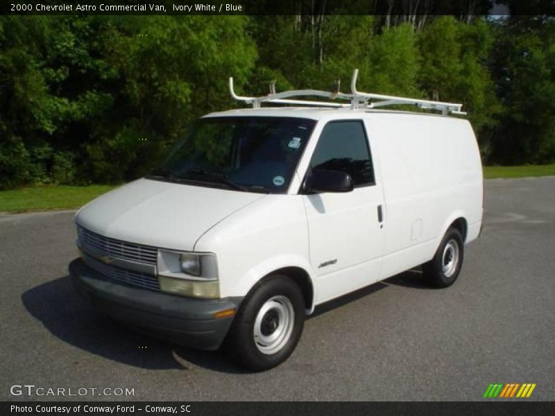 Ivory White / Blue 2000 Chevrolet Astro Commercial Van