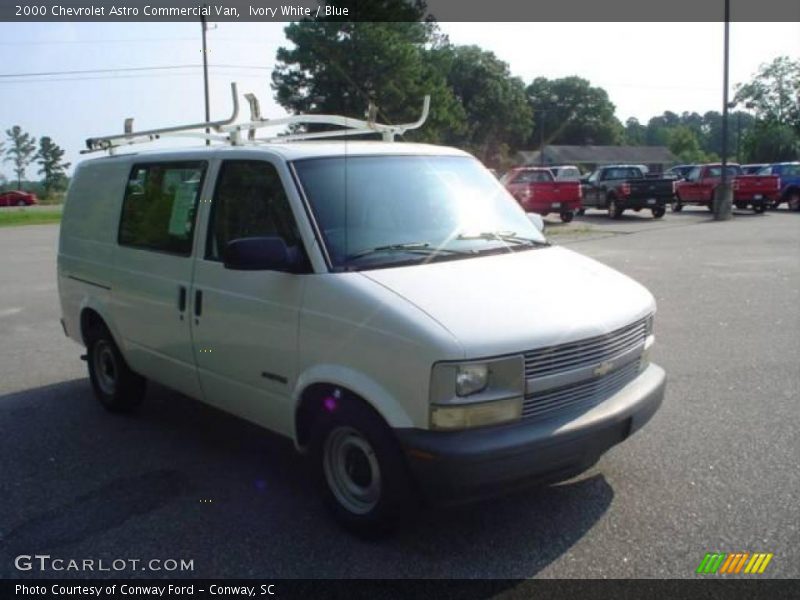 Ivory White / Blue 2000 Chevrolet Astro Commercial Van