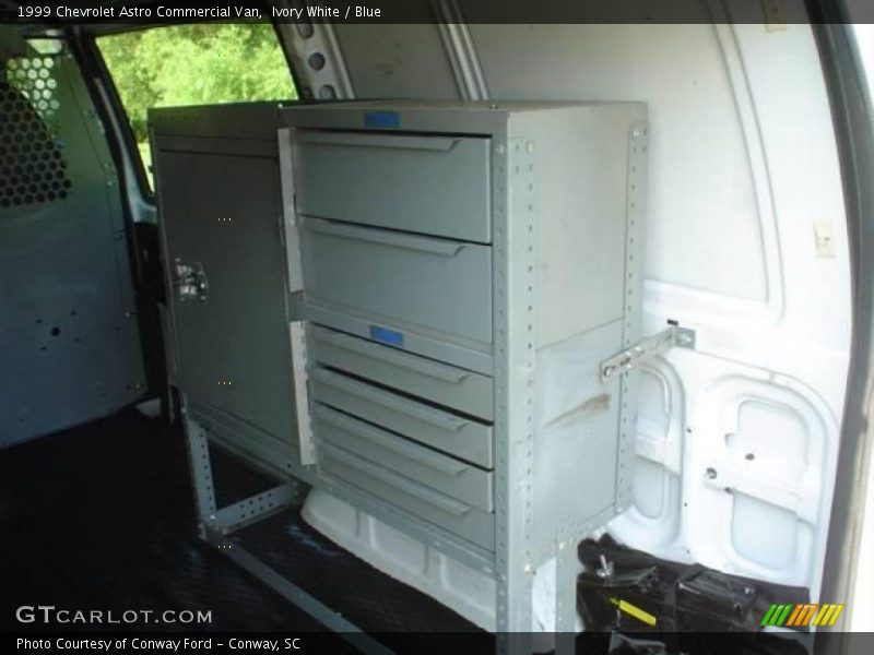 Ivory White / Blue 1999 Chevrolet Astro Commercial Van