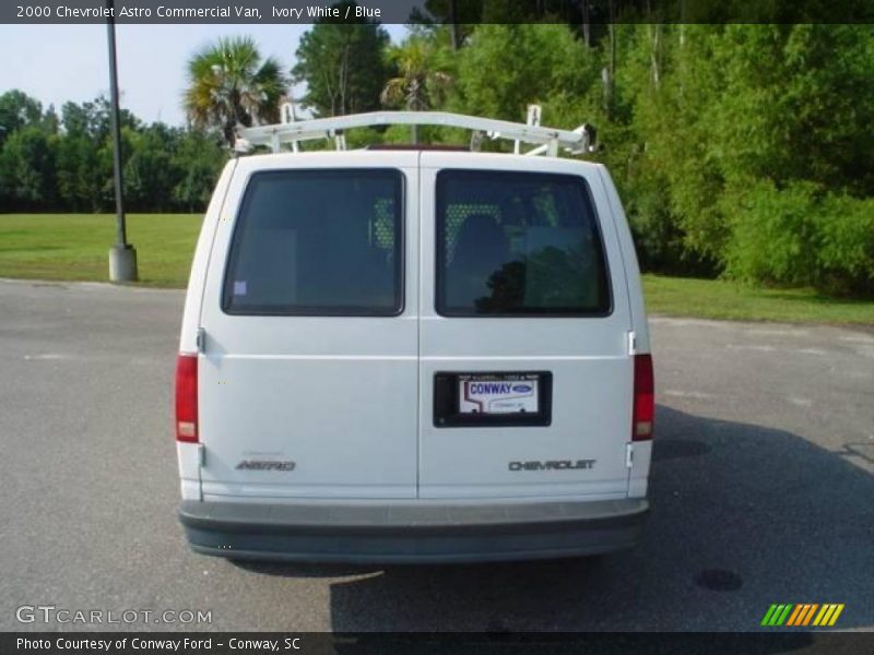 Ivory White / Blue 2000 Chevrolet Astro Commercial Van