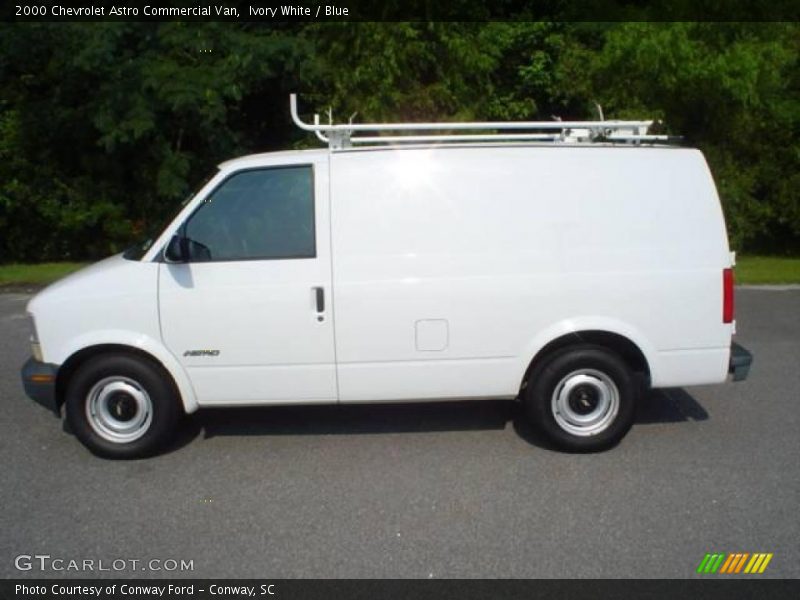 Ivory White / Blue 2000 Chevrolet Astro Commercial Van