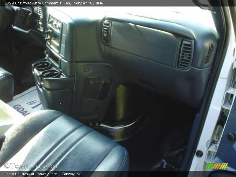 Ivory White / Blue 1999 Chevrolet Astro Commercial Van