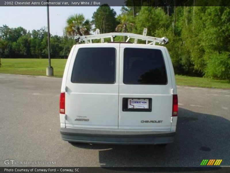 Ivory White / Blue 2002 Chevrolet Astro Commercial Van