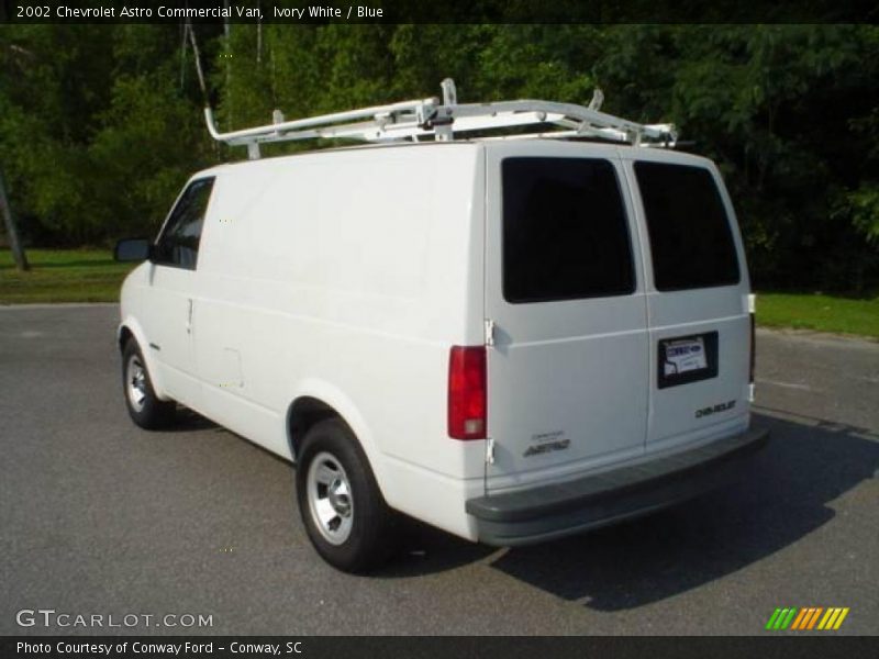 Ivory White / Blue 2002 Chevrolet Astro Commercial Van