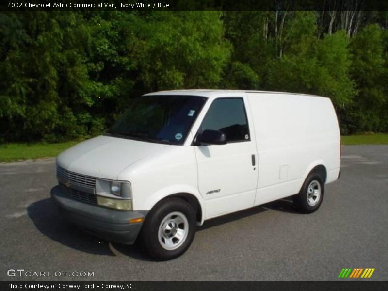 Ivory White / Blue 2002 Chevrolet Astro Commercial Van