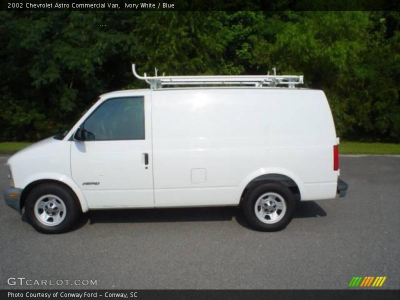 Ivory White / Blue 2002 Chevrolet Astro Commercial Van