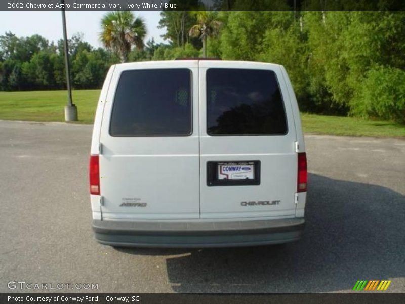 Ivory White / Blue 2002 Chevrolet Astro Commercial Van