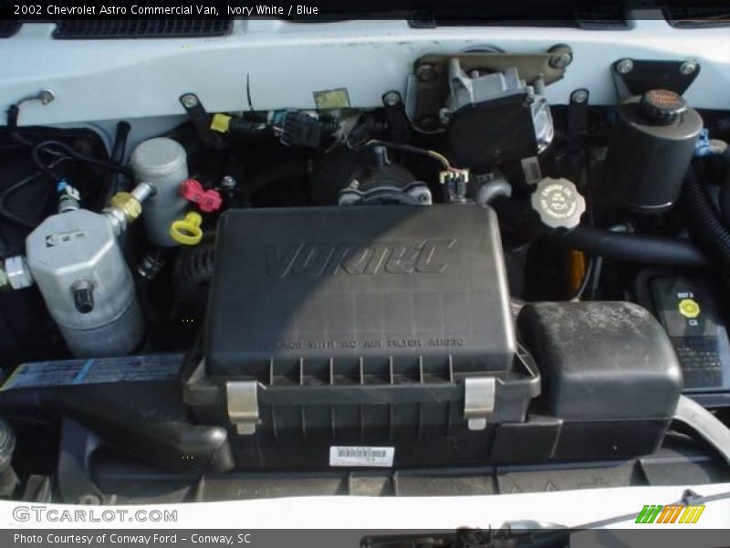 Ivory White / Blue 2002 Chevrolet Astro Commercial Van