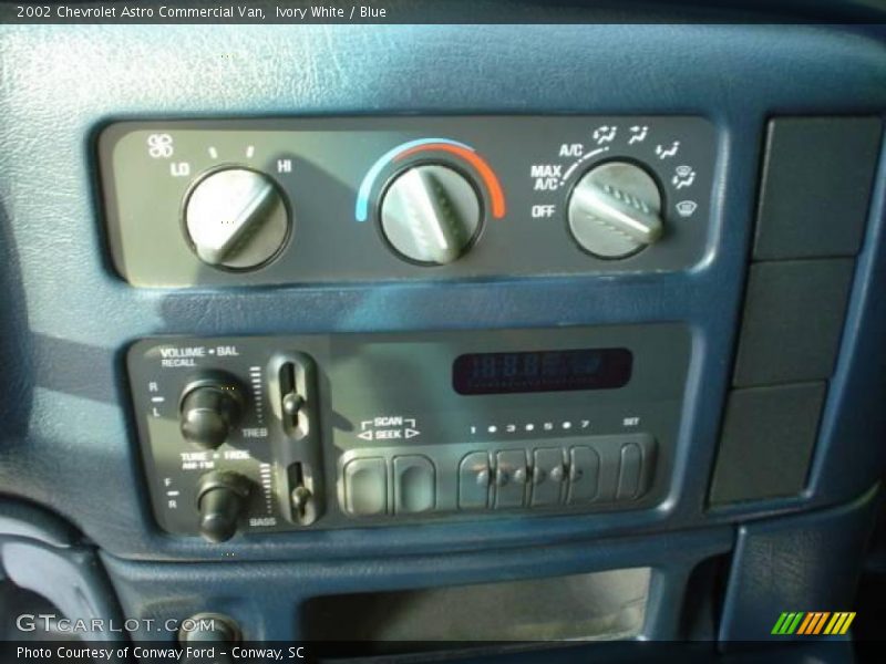 Ivory White / Blue 2002 Chevrolet Astro Commercial Van