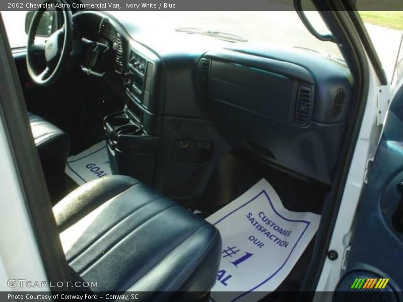 Ivory White / Blue 2002 Chevrolet Astro Commercial Van