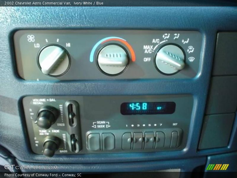 Ivory White / Blue 2002 Chevrolet Astro Commercial Van