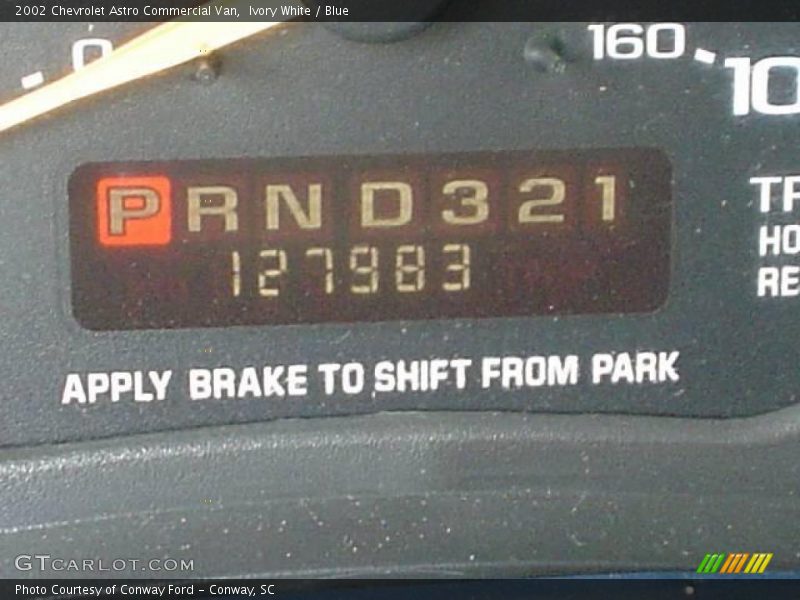 Ivory White / Blue 2002 Chevrolet Astro Commercial Van