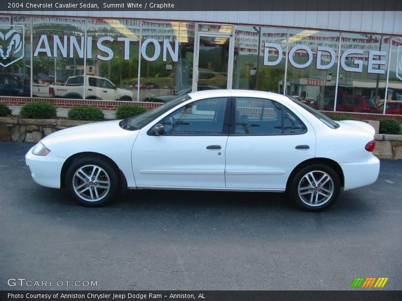 Summit White / Graphite 2004 Chevrolet Cavalier Sedan