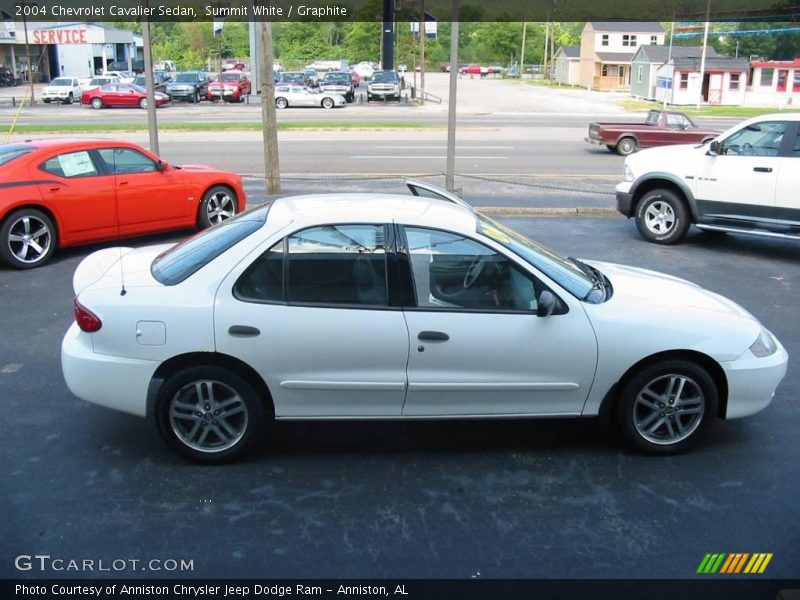 Summit White / Graphite 2004 Chevrolet Cavalier Sedan