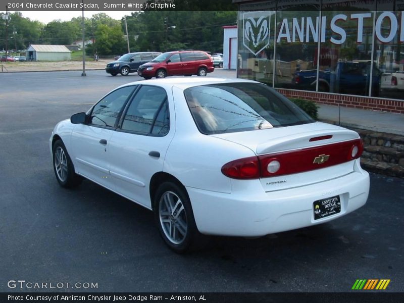 Summit White / Graphite 2004 Chevrolet Cavalier Sedan