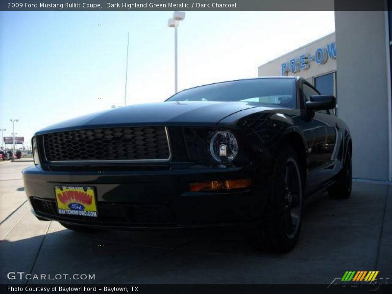 Dark Highland Green Metallic / Dark Charcoal 2009 Ford Mustang Bullitt Coupe