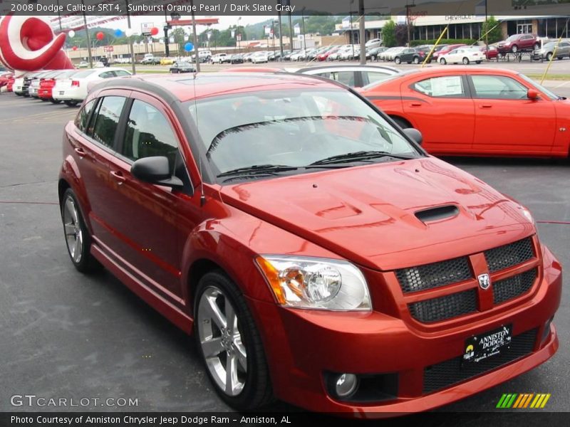 Sunburst Orange Pearl / Dark Slate Gray 2008 Dodge Caliber SRT4