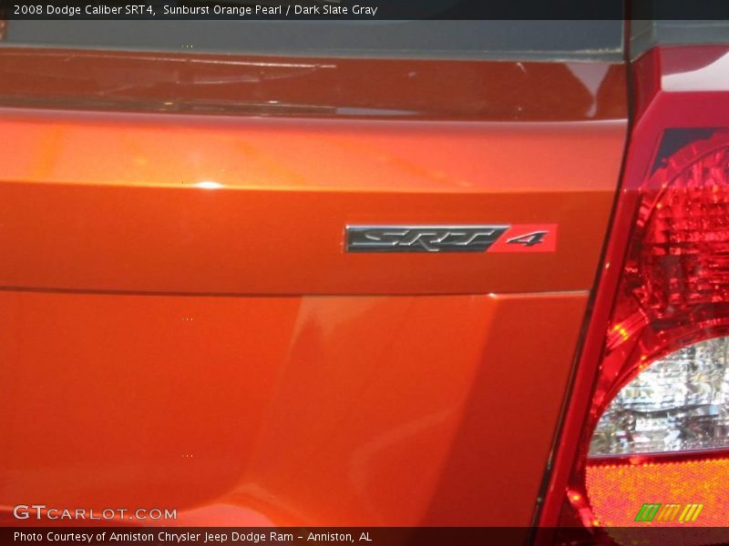 Sunburst Orange Pearl / Dark Slate Gray 2008 Dodge Caliber SRT4